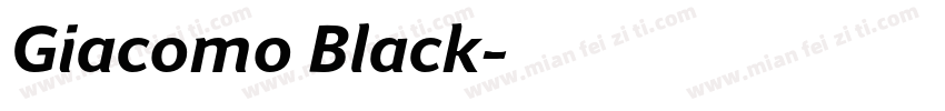 Giacomo Black字体转换